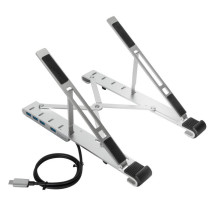 foto de BASE PORTATIL TARGUS CON HUB INTEGRADO USB-A X4 PLATA