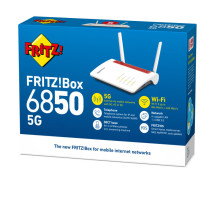 foto de ROUTER FRITZBOX 6850  4xGIGABIT/RED 5G+4G+3G/WIFI AC/MESH/450+866MBPS