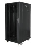 foto de ARMARIO LANBERG RACK 19 27U 600X800 FLAT PACK NEGRO PUERTA CRISTAL CON LCD