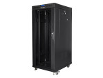 foto de ARMARIO LANBERG RACK 19 37U 800X1000 FLAT PACK NEGRO PUERTA CRISTAL CON LCD