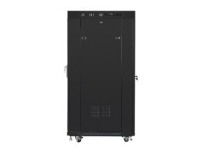 foto de ARMARIO LANBERG RACK 19 37U 800X1000 FLAT PACK NEGRO PUERTA CRISTAL CON LCD