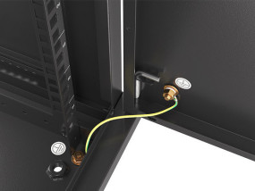 foto de ARMARIO LANBERG MURAL RACK 19 12U/600X450 FLAT PACK AUTOENSA NEGRO PTA METALICA