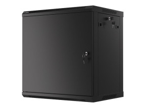 foto de ARMARIO LANBERG MURAL RACK 19 12U/600X450 FLAT PACK AUTOENSA NEGRO PTA METALICA
