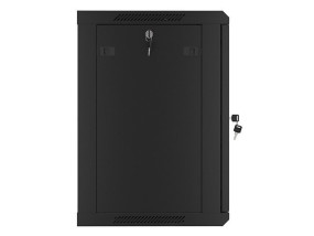 foto de ARMARIO LANBERG MURAL RACK 19 12U/600X450 FLAT PACK AUTOENSA NEGRO PTA METALICA