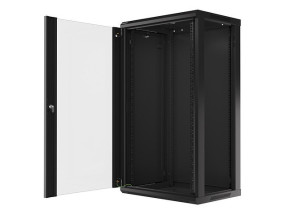 foto de ARMARIO LANBERG MURAL RACK 19 22U/600X450 FLAT PACK V2 NEGRO