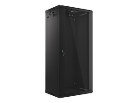 foto de ARMARIO LANBERG MURAL RACK 19 27U/600X450 FLAT PACK V2 NEGRO