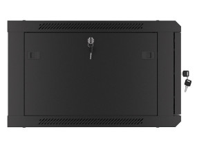 foto de ARMARIO LANBERG MURAL RACK 19 6U/600X600 FLAT PACK AUTOENSAM NEGRO PTA METALICA