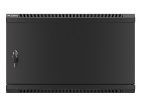 foto de ARMARIO LANBERG MURAL RACK 19 6U/600X600 FLAT PACK AUTOENSAM NEGRO PTA METALICA