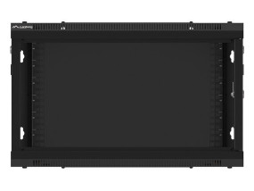 foto de ARMARIO LANBERG MURAL RACK 19 6U/600X600 FLAT PACK AUTOENSAM NEGRO PTA METALICA