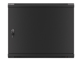 foto de ARMARIO LANBERG MURAL RACK 19 9U/600X600 FLAT PACK AUTOENSAM NEGRO PTA METALICA