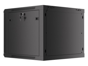 foto de ARMARIO LANBERG MURAL RACK 19 9U/600X600 FLAT PACK AUTOENSAM NEGRO PTA METALICA