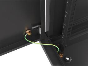 foto de ARMARIO LANBERG MURAL RACK 19 9U/600X600 FLAT PACK AUTOENSAM NEGRO PTA METALICA