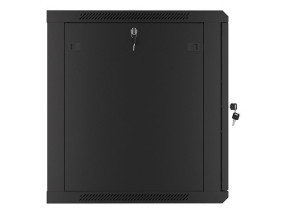 foto de ARMARIO LANBERG MURAL RACK 19 12U/600X600 FLAT PACK AUTOENSA NEGRO PTA METALICA