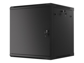 foto de ARMARIO LANBERG MURAL RACK 19 12U/600X600 FLAT PACK AUTOENSA NEGRO PTA METALICA