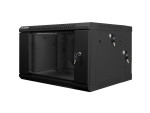 foto de ARMARIO LANBERG MURAL DOBLE SECCION RACK 19 6U/600X600 FLAT PACK NEGRO