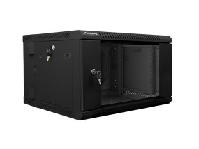 foto de ARMARIO LANBERG MURAL DOBLE SECCION RACK 19 6U/600X600 FLAT PACK NEGRO