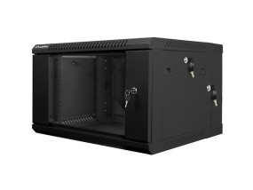 foto de ARMARIO LANBERG MURAL DOBLE SECCION RACK 19 6U/600X600 FLAT PACK NEGRO