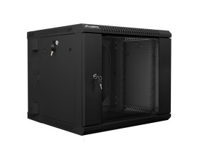 foto de ARMARIO LANBERG MURAL DOBLE SECCION RACK 19 9U/600X600 FLAT PACK NEGRO
