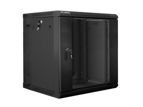 foto de ARMARIO LANBERG MURAL DOBLE SECCION RACK 19 12U/600X600 FLAT PACK NEGRO