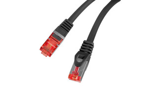 foto de CABLE RED LANBERG LATIGUILLO CAT.6 S/FTP LSZH CU 3M NEGRO FLUKE  PASSED