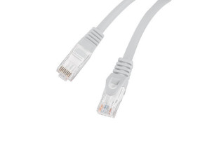 foto de CABLE RED LANBERG LATIGUILLO CAT.6 UTP LSZH CU 1M GRIS FLUKE  PASSED