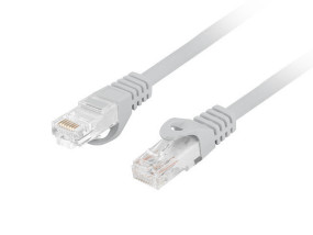 foto de CABLE RED LANBERG LATIGUILLO CAT.6 UTP LSZH CU 1M GRIS FLUKE  PASSED