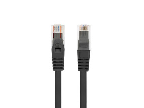 foto de CABLE RED LANBERG LATIGUILLO CAT.6 UTP LSZH CU 3M NEGRO FLUKE  PASSED