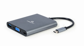 foto de HUB GEMBIRD 6 EN 1 USB C GRIS