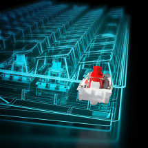 foto de TECLADO GAMING SHARKOON SKILLER SGK50 S4 ES USB RETROILUMINADO MECANICO BLANCO