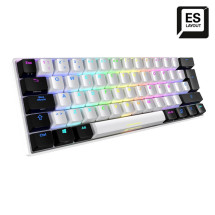 foto de TECLADO GAMING SHARKOON SKILLER SGK50 S4 ES USB RETROILUMINADO MECANICO BLANCO