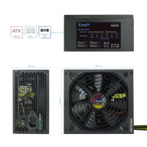 foto de FUENTE ALIMENTACION TOOQ ATX 650W PFC ACTIVO NEGRO