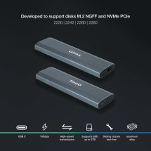 foto de CARCASA HDD TOOQ SSD M.2 NGFF/NVMe GRIS