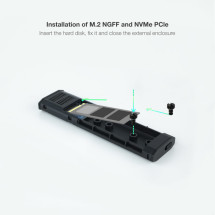 foto de CARCASA HDD TOOQ SSD M.2 NGFF/NVMe GRIS