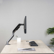 foto de SOPORTE MESA TOOQ PANTALLAS 17-32 GRIS/NEGRO