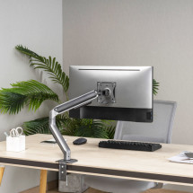 foto de SOPORTE MESA TOOQ PANTALLAS 17-32 GRIS/NEGRO