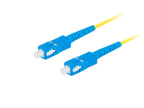 foto de CABLE DE FIBRAOPTICA LANBERG 10M MONO SC/UPC-SC/UPC SIMPLEX G657A1 LSZH AMARILL