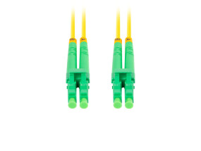 foto de CABLE DE FIBRAOPTICA LANBERG 1M MONO LC/APC-LC/APC DUPLEX G657A1 LSZH AMARILL