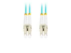 foto de CABLE DE FIBRAOPTICA LANBERG 5M MULTI LC/UPC-LC/UPC DUPLEX OM3 50/125 LSZH  AZUL