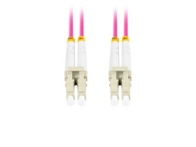 foto de CABLE DE FIBRAOPTICA LANBERG 2M MULTI LC/UPC-LC/UPC DUPLEX OM4 50/125 LSZH VIOL