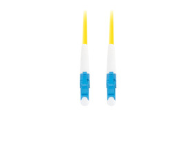 foto de CABLE DE FIBRAOPTICA LANBERG 1M MONO LC/UPC-LC/UPC SIMPLEX G657A1 LSZH AMARILL