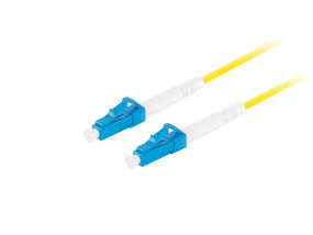 foto de CABLE DE FIBRAOPTICA LANBERG 10M MONO LC/UPC-LC/UPC SIMPLEX G657A1 LSZH AMARILL