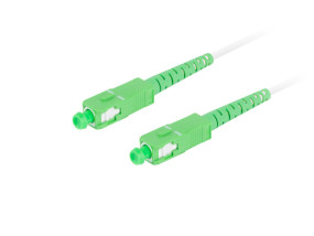 foto de CABLE DE FIBRAOPTICA LANBERG 40M MONO SC/APC-SC/APC SIMPLEX G657A2 LSZH BLANCO