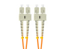 foto de CABLE DE FIBRAOPTICA LANBERG 2M MULT SC/UPC-SC/UPC DUPLEX OM2 50/125 LSZH NARAJ