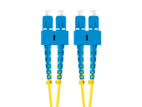 foto de CABLE DE FIBRAOPTICA LANBERG 2M MONO SC/UPC-SC/UPC DUPLEX G657A1 LSZH AMARILL