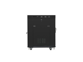 foto de ARMARIO LANBERG RACK 19” 15U 800X1000 LCD PUERTA CRISTAL FLAT PACK NEGRO