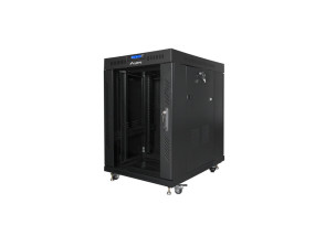 foto de ARMARIO LANBERG RACK 19” 15U 800X1000 LCD PUERTA CRISTAL FLAT PACK NEGRO