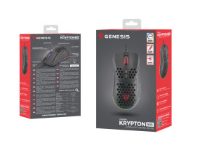 foto de RATON GAMING GENESIS KRYPTON 555 RGB SENSOR PMW3333 8000 DPI