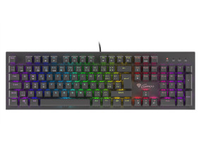 foto de TECLADO GAMING GENESIS THOR 300 PT USB RETROILUMINADO MECANICO NEGRO