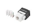 foto de CONECTOR KEYSTONE LANBERG CAT.6 UTP RJ45 180º TOOLLESS