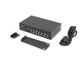 foto de SWITCH LANBERG 6 PTOS 100MB 4xPOE+/2x FAST ETHER 60W RACK 10/19